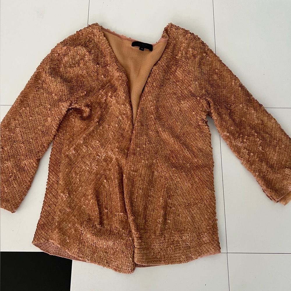 J Crew Collection excellent condition size XS sequin 3/4 length bolero jacket